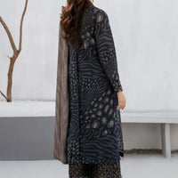 BAROUQE - 3PC UNSTITCHED KHADDAR PRINTED SHIRT WITH KHADDAR PRINT DUPATTA AND PRINT TROUSER-12620