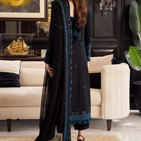 ASIM JOFA - UNSTITCHED 3PC LAWN EMBROIDERED - N 2372