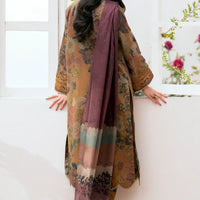 BAROQUE 3PC KARANDI PRINTED SHIRT WITH KARANDI PRINTED DUAPTTA AND TROUSER-1813