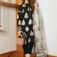 MARIA B - UNSTITCHED 3PC LAWN HEAVY EMBROIDERED SHIRT WITH ORGANZA PRINT DUPATTA - 2615