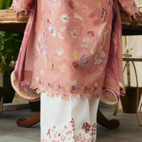 ZARA SHAHJAHAN Unstitched 3PC DHANAK UNSTITCHED EMBROIDERED - 2739