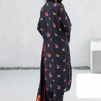 BAROQUE-3PC KHADDAR PRINTED SHIRT WITH KHADDAR PRINT DUPATTA AND PRINT TROUSER-12605