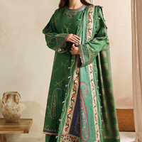 ZARA SHAH JAHAN - 3PC LAWN EMBROIDERED SHIRT WITH MANAAR PRINTED DUPATTA AND TROUSER - 3536