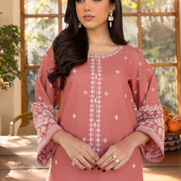 BATIK - UNSTITCHED 2PC LAWN EMBROIDRED SHIRT WITH LAWN EMBROIDRED SLEEVES - 3453