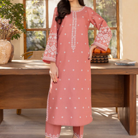 BATIK - UNSTITCHED 2PC LAWN EMBROIDRED SHIRT WITH LAWN EMBROIDRED SLEEVES - 3453
