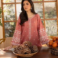 BATIK - UNSTITCHED 2PC LAWN EMBROIDRED SHIRT WITH LAWN EMBROIDRED SLEEVES - 3453