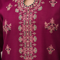 JAZMIN 3PC UNSTITCHED LAWN EMBROIDERED SHIRT WITH MONARK PRINT DUAPATTA - 3505