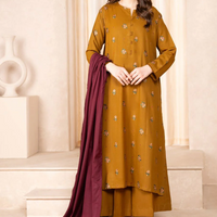 LAZULI- 3PC UNSTITCHED LAWN EMBROIDERED SHIRT LAWN EMBROIDERED DUPATTA AND TROUSER-3543