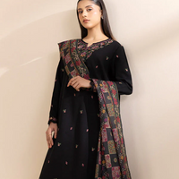 SAPPHIRE-3PC UNSTITCHED LAWN EMBROIDERED SHIRT WITH MONARK PRINT DUAPATTA & TROUSER-3606