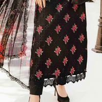MARIA B-3PC LAWN EMBROIDERED SHIRT WITH MONARK PRINT DUPATTA & TROUSER - NS 3775
