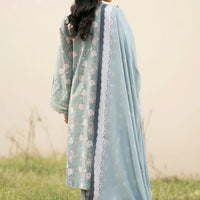 BAROUQE - 3PC UNSTITCHED KARANDI PRINTED SHIRT WITH KARANDI PRINTED DUPATTA AND TROUSER-12576