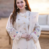 Qalamkar-3PC Lawn Embroidered Shirt With Organza Embroidered Dupatta NS2605
