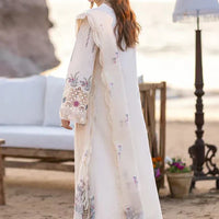 Qalamkar-3PC Lawn Embroidered Shirt With Organza Embroidered Dupatta NS2605