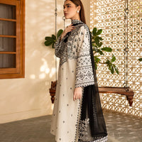 BATIK-3PC DHANAK EMBROIDERED SHIRT WITH CHIFFON EMBROIDERED DUPATTA AND EMB TROUSER-14104