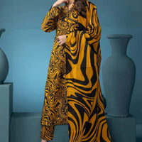 BAROUQE - 3PC UNSTITCHED KHADDAR PRINTED SHIRT WITH KHADDAR PRINT DUPATTA AND PRINT TROUSER-12617