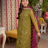 Asim Jofa Dhanak 3PC Embroidered With Chiffon Embroidered Dupatta-1134