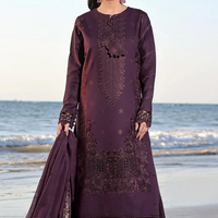 Saahil by Izel 3PC Embroidered Lawn Suit - IZL 24