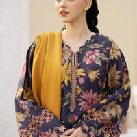 BAROUQE - 3PC UNSTITCHED KHADDAR PRINTED SHIRT WITH KHADDAR PRINT DUPATTA AND PRINT TROUSER-12630