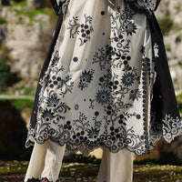 IMAGE-3PC LAWN EMBROIDERED SHIRT WITH CHIFFON EMBROIDERED DUPATTA AND EMB TROUSER-BIC-3714