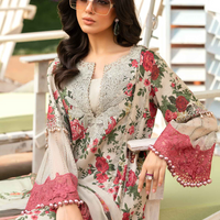 MARIA.B-3 Pcs Digital Printed Embroidered Lawn MB 425