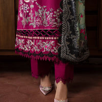 REPUBLIC-3PC DHANAK SEQUENCE EMBROIDERED SHIRT WITH COURTRAI PRINTED SHAWL & DHANAK TOUSER-4209