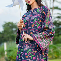 JAZMIN - 3PC UNSTITCHED KHADDAR PRINTED SHIRT WITH KHADDAR PRINTED DUPATTA AND PRINTED TROUSER-12628