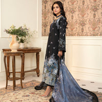 Maisa 3 Piece Unstitched Printed Embroidered Lawn Suit | MPT-2611