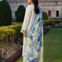 Dhanak-3PC Embroidered Shirt with Digital Printed Wool Shawl -13347