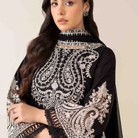 MARIA.B-3PC DHANAK EMBROIDERED SHIRT WITH BAMBER CHIFFON EMBROIDERED DUPATTA & TROUSER-14175