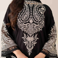 MARIA.B-3PC DHANAK EMBROIDERED SHIRT WITH BAMBER CHIFFON EMBROIDERED DUPATTA & TROUSER-14175