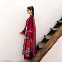 REPUBLIC 3PC DHANAK EMBROIDERED SHIRT WITH COURTRAI PRINTED SHAWL & DHANAK TOUSER-14278