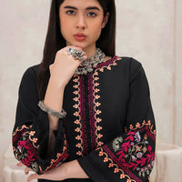 MUSHQ - 2PC UNSTITCHED DHANAK EMBROIDERED SHIRT & EMBROIDERED TROUSER-112