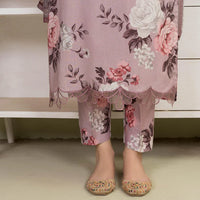 BAROQUE - 3PC USTITCHED KARANDI PRINTED SHIRT WITH KARANDI PRINTED DUPATTA AND TROUSER-BIC-12581