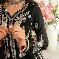 Qalamkar Dhanak-3PC Embroidered Shirt with Dhanak Embroidered Dupatta -13395