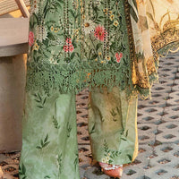 MARIA.B-3PC LAWN PRINTED SHIRT WITH CHIFFON PRINT DUPATTA AND PRINT TROUSER-BIC-2506