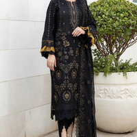 Baroque-3PC LAWN EMBROIDERED SHIRT WITH ORGANZA EMBROIDERED DUAPATTA AND TROUSER-NS06