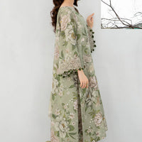 JAZMIN-3PC KHADDAR SHIRT WITH KHADDAR PRINT DUPATTA AND PRINT TROUSER-12559