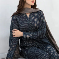 BAROUQE - 3PC UNSTITCHED KHADDAR PRINTED SHIRT WITH KHADDAR PRINT DUPATTA AND PRINT TROUSER-12620