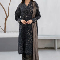 BAROUQE - 3PC UNSTITCHED KHADDAR PRINTED SHIRT WITH KHADDAR PRINT DUPATTA AND PRINT TROUSER-12620