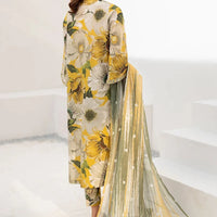 BAROQUE - 3PC USTITCHED KARANDI PRINTED SHIRT WITH KARANDI PRINTED DUPATTA AND TROUSER-BIC-12573