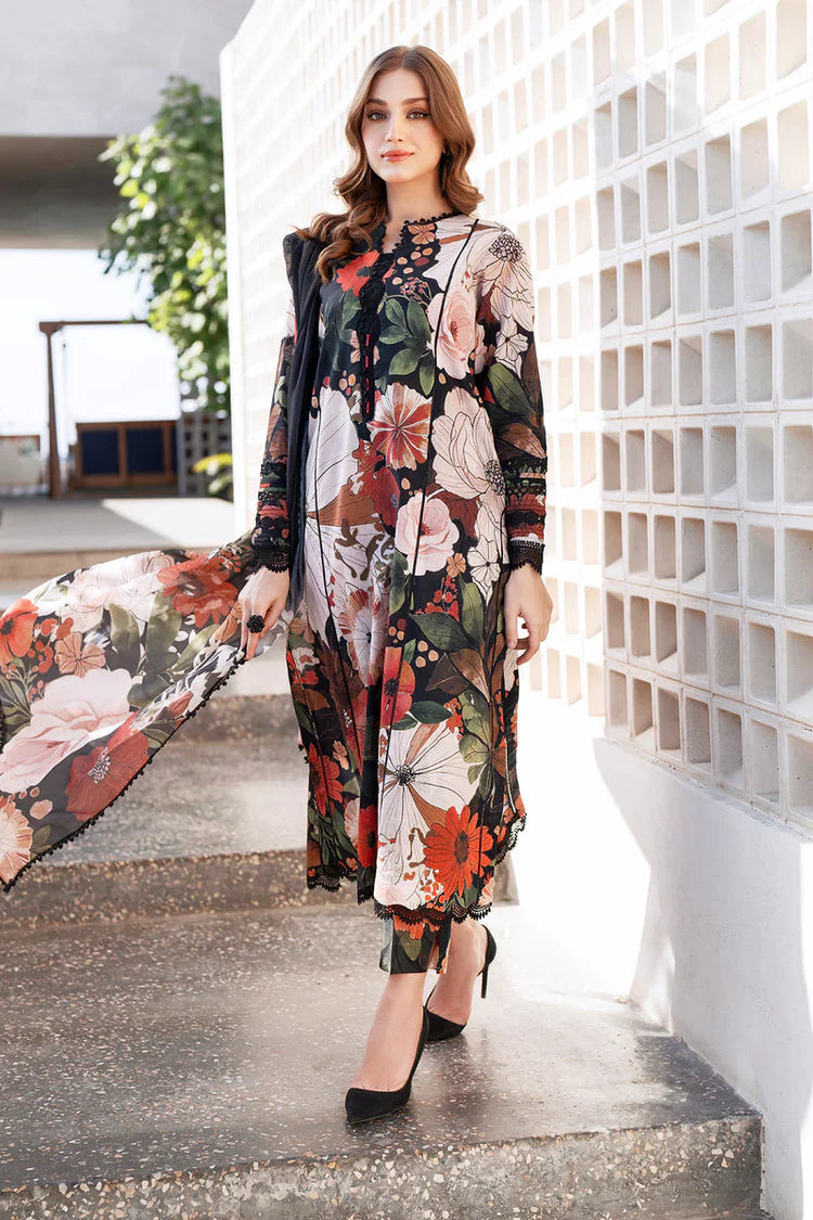 BAROUQE - 3PC UNSTITCHED KHADDAR PRINTED SHIRT WITH KHADDAR PRINTED DUPATTA AND PRINT TROUSER-12623