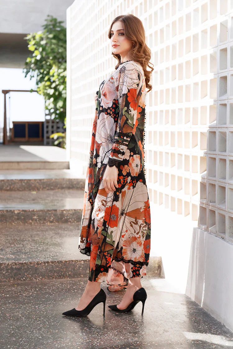 BAROUQE - 3PC UNSTITCHED KHADDAR PRINTED SHIRT WITH KHADDAR PRINTED DUPATTA AND PRINT TROUSER-12623