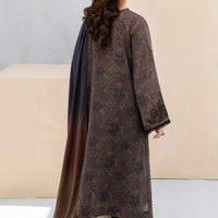 BAROQUE-3PC KHADDAR PRINTED SHIRT WITH KHADDAR PRINT DUPATTA AND PRINT TROUSER-12603