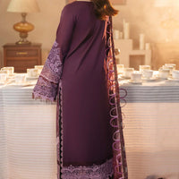 JADE-3PC DHANAK SEQUENCE EMBROIDERED SHIRT WITH DHANAK EMBROIDERED SHAWL & DHANAK TOUSER - 14152