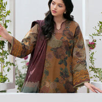 BAROQUE 3PC KARANDI PRINTED SHIRT WITH KARANDI PRINTED DUAPTTA AND TROUSER-1813