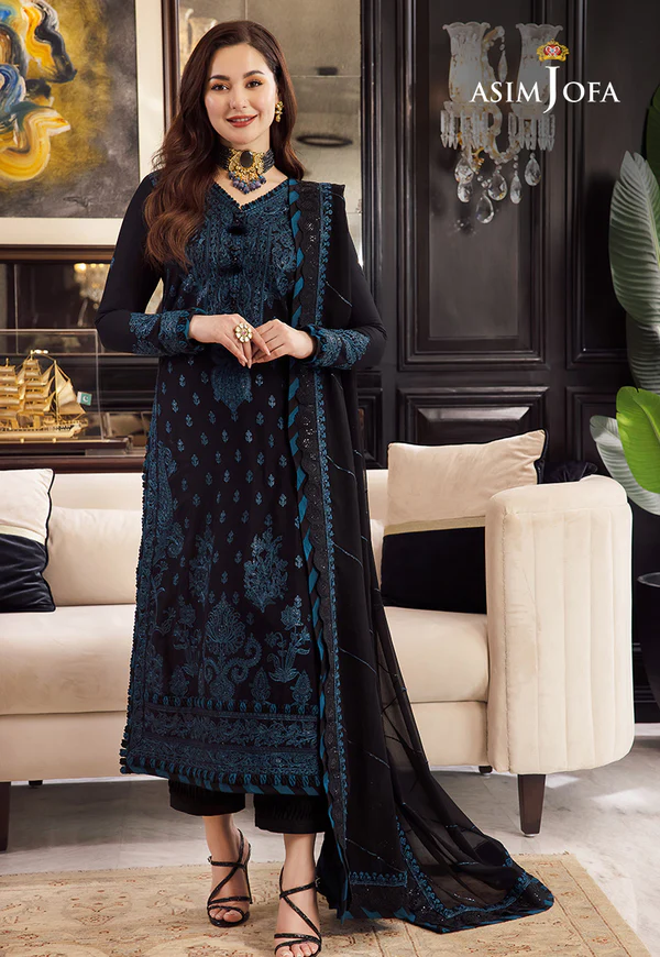 ASIM JOFA - UNSTITCHED 3PC LAWN EMBROIDERED - N 2372