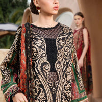 MARIA.B-3PC LAWN EMBROIDERED PRINTED SHIRT WITH CHIFFON PRINT DUPATTA AND PRINT TROUSER- NS 2517