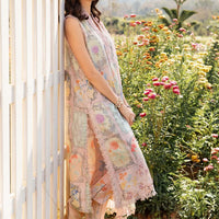 MARIA.B-3PC LAWN EMBROIDERED PRINTED SHIRT WITH CHIFFON PRINT DUPATTA AND PRINT TROUSER- NS 2522