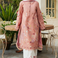 ZARA SHAHJAHAN Unstitched 3PC DHANAK UNSTITCHED EMBROIDERED - 2739
