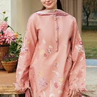 ZARA SHAHJAHAN Unstitched 3PC DHANAK UNSTITCHED EMBROIDERED - 2739